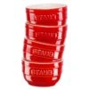 STAUB Förmchenset, 4-tlg, Kirsch-Rot -Grill Konigreich Geschaft 21ed2b7843f7598b0f1dce29aa199519