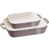 STAUB Ofenformenset, 2-tlg, Rechteckig, Antik-Grau -Grill Konigreich Geschaft 4e8a011b61efa0bedc46fa423f954ce3