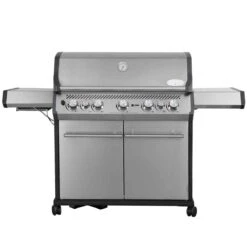 SANTOS S-518 Mit Seiten- & Heckbrenner, Edelstahl Inkl. Drehspieß, Rostheber & Silikonablage & Graviertes ZWILLING Pro Messer -Grill Konigreich Geschaft 919f1f43724fd01ab4e8231cad83e52b