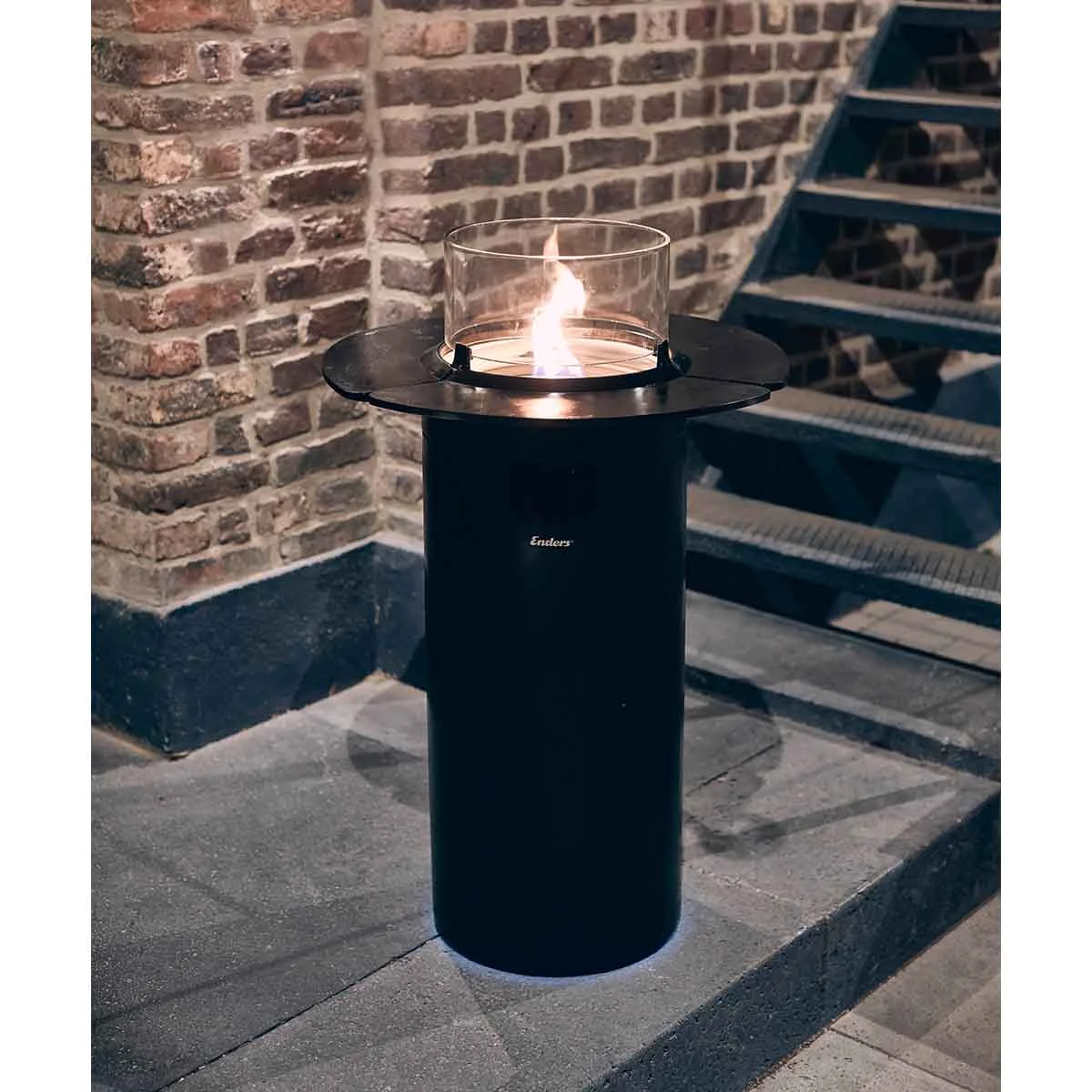 Enders NOVA LED Terrassenfeuer In L Black/chrome 4 Enders NOVA LED Terrassenfeuer In L Black/chrome – Bild 2