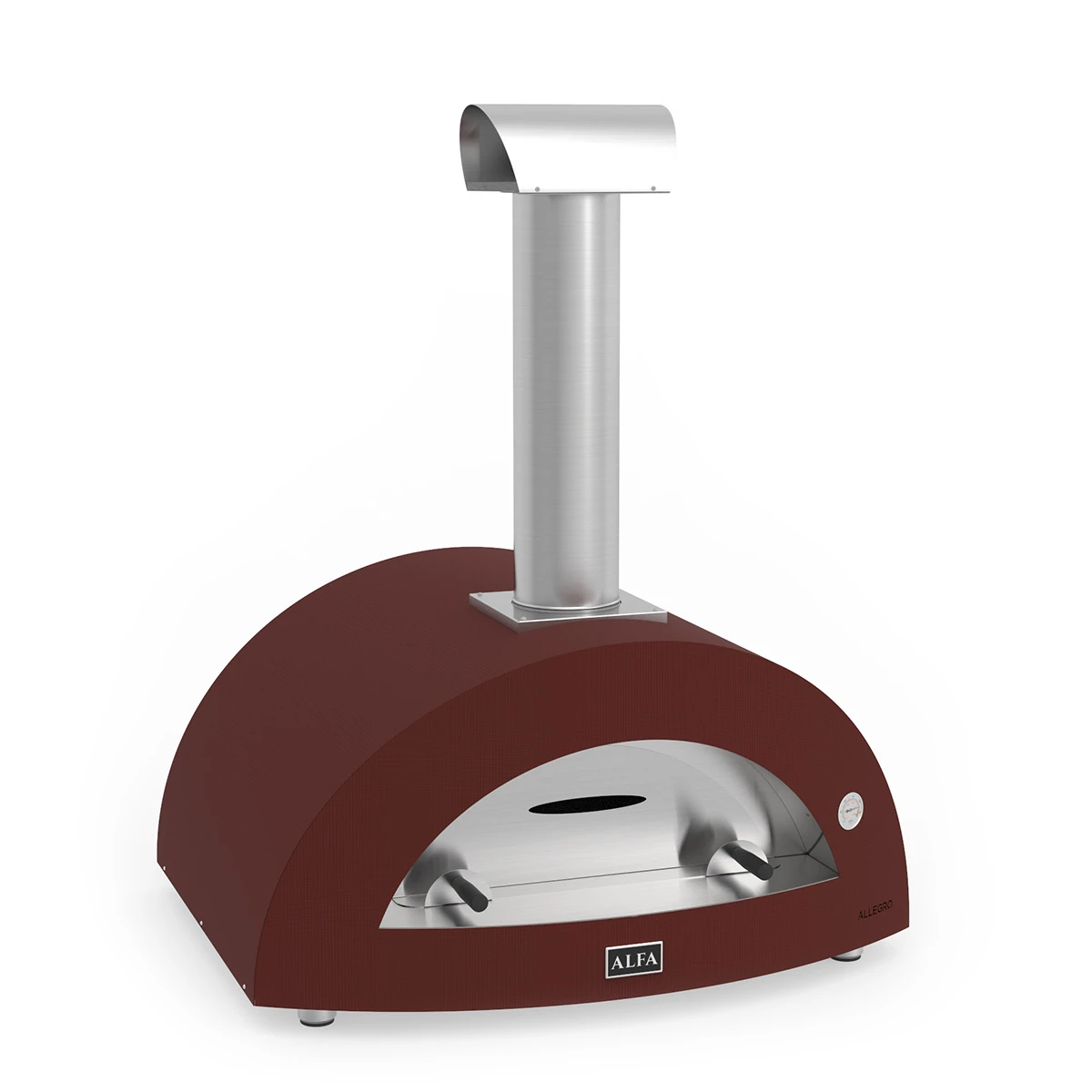 Alfa Forni Holz-Pizzaofen Allegro Moderno Rot 4 Alfa Forni Holz-Pizzaofen Allegro Moderno Rot – Bild 2