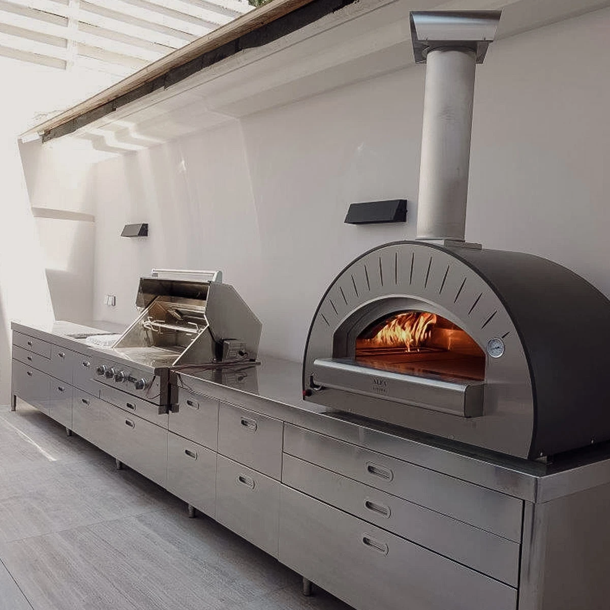 Alfa Pizzaofen Dolce Vita, Hybrid, Grau 3 Alfa Pizzaofen Dolce Vita, Hybrid, Grau