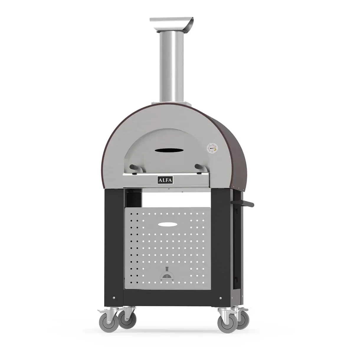 Alfa Forni Unterbau Für Pizzaofen 5 Minuti (Linea Classico), Kupfer 3 Alfa Forni Unterbau Für Pizzaofen 5 Minuti (Linea Classico), Kupfer