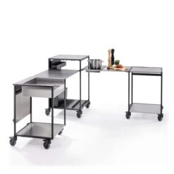 One Minute Kitchen Mobile Außenküche Premium, Schwarz -Grill Konigreich Geschaft c49dca6be6be8a613eb3d671b42e1ec4