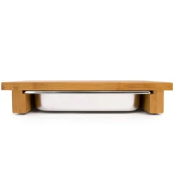 Cleenbo Classic Schneidebrett Bambus Mit Edelstahlwanne -Grill Konigreich Geschaft cleenbo bamboo gn ef629314234e381d8247849a636d7c77