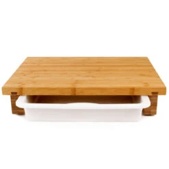 Cleenbo Classic Schneidebrett Bambus Mit Kunststoffwanne -Grill Konigreich Geschaft cleenbo classic bamboo xl 00112157a9105ae0540abe7bd99c0607