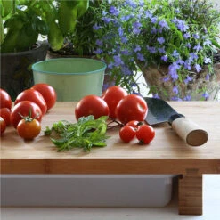 Cleenbo Classic Schneidebrett Bambus Mit Kunststoffwanne -Grill Konigreich Geschaft cleenbo classic bamboo xl d677474cc3aab4a6cdff0dbe25a678f6