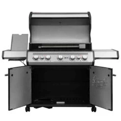 SANTOS S-518 Mit Seiten- Und Heckbrenner, Schwarz, Inkl. Drehspieß, Rostheber & Silikonablage & Graviertes ZWILLING Pro Messer -Grill Konigreich Geschaft e70e35694f5e40ae83c4650efcb9c9bd