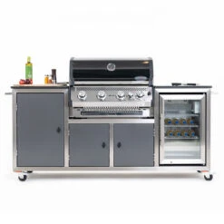 INDRAdesign Blackline Gasgrillstation Mit SANTOS Free S-410 & Kühlschrank / Anthrazit -Grill Konigreich Geschaft indradesign blackline gasgrillstation mit santos free s 410 kuehlschrank anthrazit 0087418d96081780908e5ccb2a805977