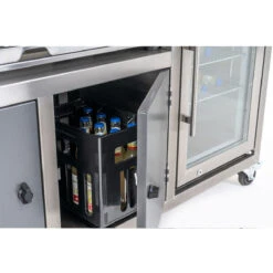 INDRAdesign Blackline Gasgrillstation Mit SANTOS Free S-410 & Kühlschrank / Anthrazit