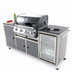 INDRAdesign Blackline Gasgrillstation Mit SANTOS Free S-410 & Kühlschrank / Anthrazit -Grill Konigreich Geschaft indradesign blackline gasgrillstation mit santos free s 410 kuehlschrank anthrazit 303df3290547225cbec7b72ef46af399