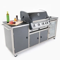 INDRAdesign Blackline Gasgrillstation Mit SANTOS Free S-410 & Kühlschrank / Anthrazit -Grill Konigreich Geschaft indradesign blackline gasgrillstation mit santos free s 410 kuehlschrank anthrazit bc062058c028e0a70f7cd4898b8b5f99