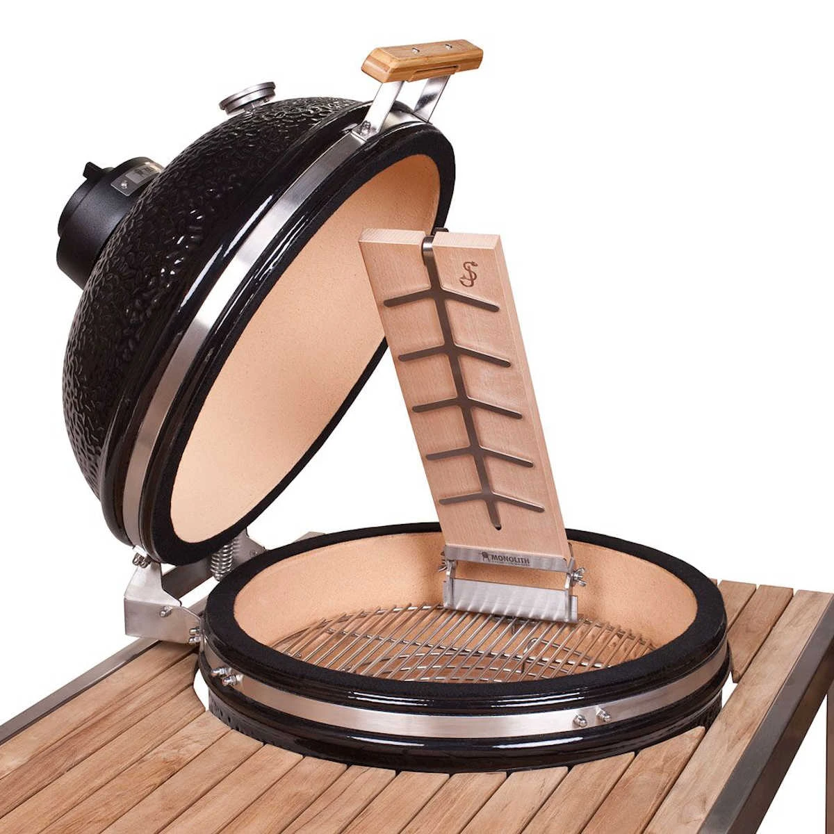 Monolith Buchenholz Flammlachsbrett, 50 X 14 Cm 3 Monolith Buchenholz Flammlachsbrett, 50 X 14 Cm