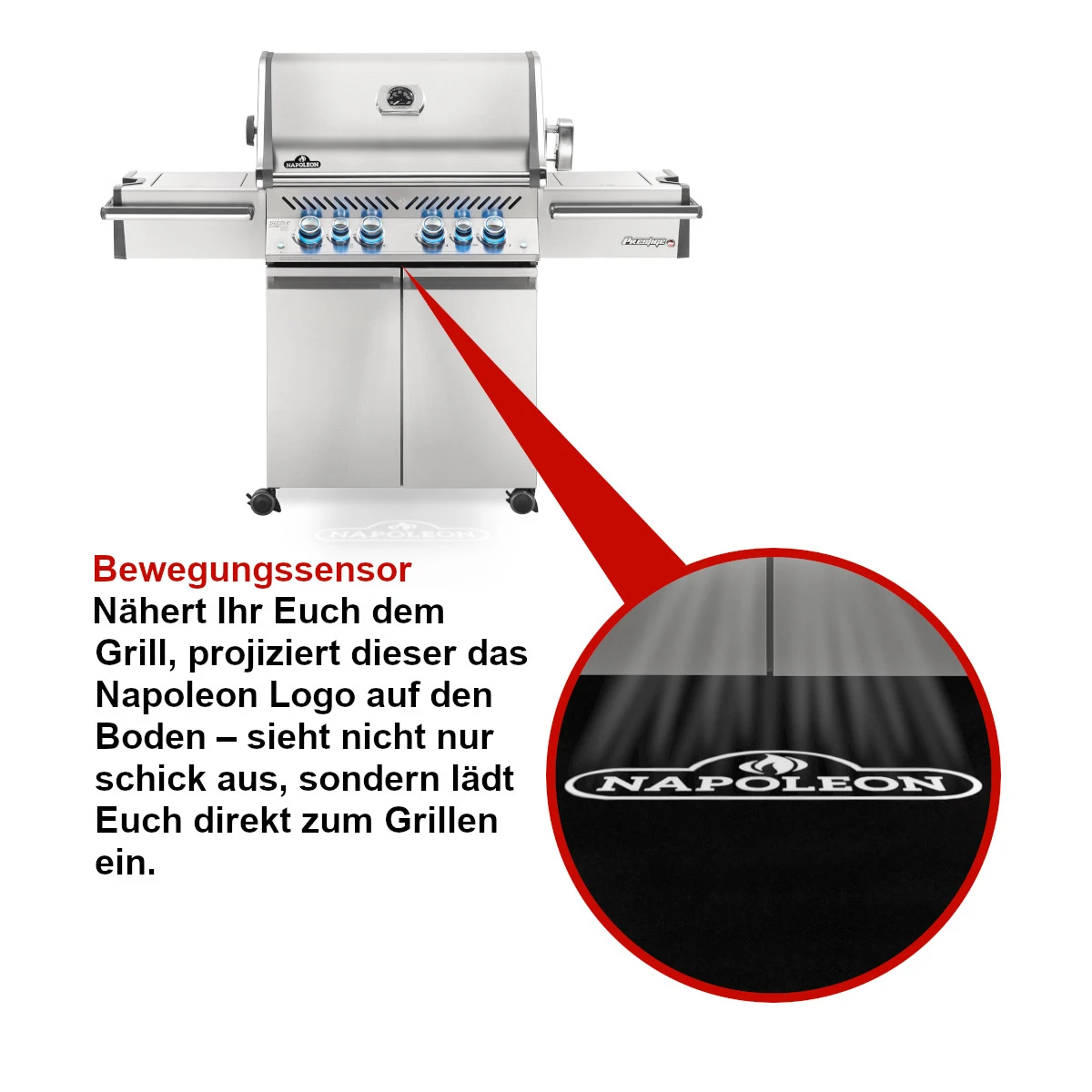 Napoleon Prestige Pro 500, Edelstahl, Erdgas, Inkl. Drehspieß 3 Napoleon Prestige Pro 500, Edelstahl, Erdgas, Inkl. Drehspieß