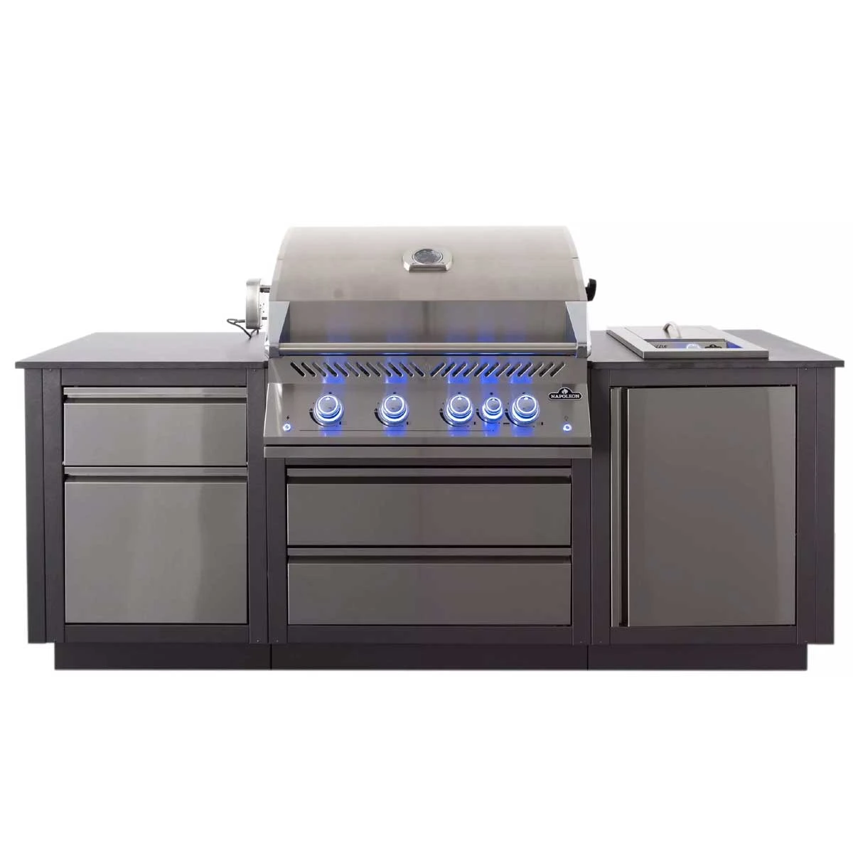 Napoleon Oasis Compact 105 Outdoor Küche Mit Einbaugrill BIG32 Und Sizzle Zone 4 Napoleon Oasis Compact 105 Outdoor Küche Mit Einbaugrill BIG32 Und Sizzle Zone – Bild 2