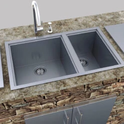 Sunstone Doppelwaschbecken Mit Abdeckung B-SK34 -Grill Konigreich Geschaft sunstone doppelwaschbecken b sk34 0888177bb757e4639bbb14ef2072fdd3