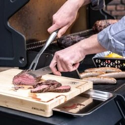 ZWILLING BBQ+ Schneidebrett Mit Auffangschale, 39 X 30 Cm, Edelstahl -Grill Konigreich Geschaft zwilling bbq schneidebrett mit auffangschale 39 x 30 cm edelstahl c571e97e74cb1d1cb82575543a996edf