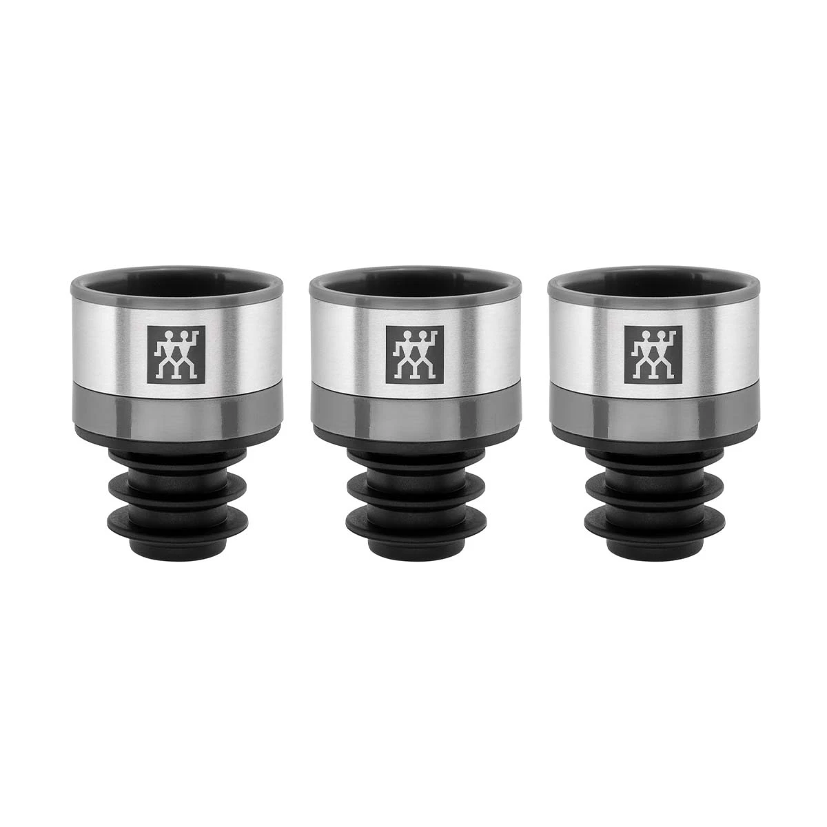 ZWILLING FRESH & SAVE Vakuum Edelstahl Weinverschluss Set, 3-teilig, Grau 3 ZWILLING FRESH & SAVE Vakuum Edelstahl Weinverschluss Set, 3-teilig, Grau